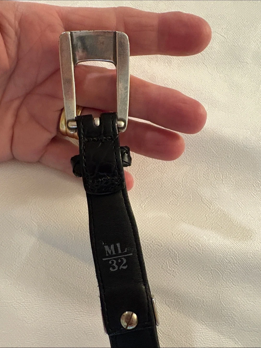 Brighton Leopard Print Leather Belt with Silver Accents